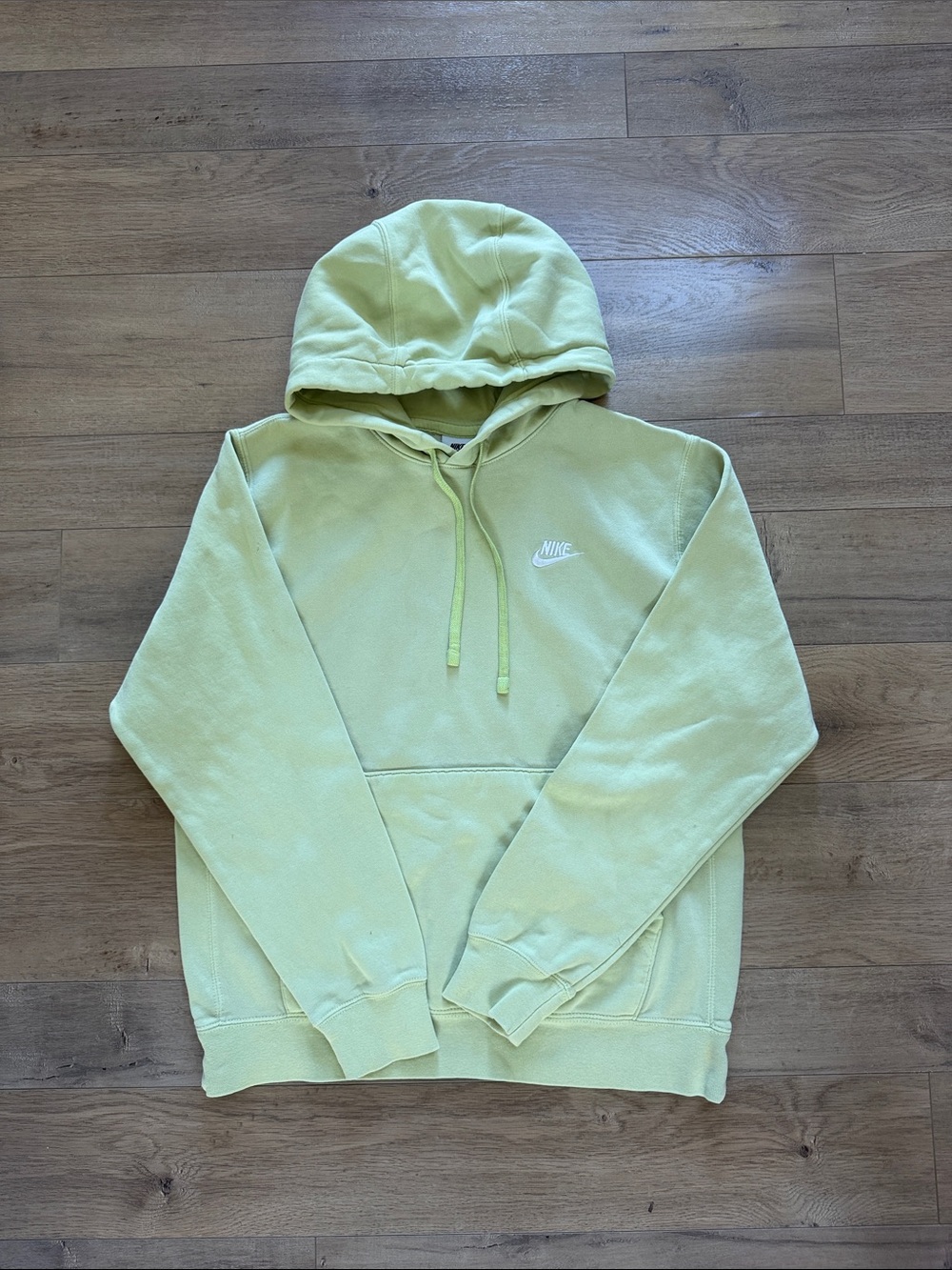 Nike Light Lime Green Hooded Sweatshirt